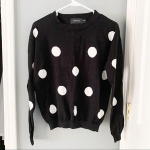 NWOT Minkpink Polka Dot Sweater S